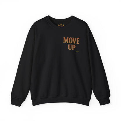 Move Up - Unisex Crewneck Sweater (Letterwork Front, Full Artwork Back)