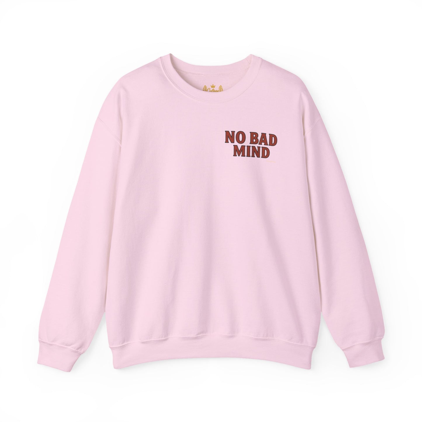 No Bad Mind - Unisex Crewneck Sweater (Letterwork Front, Full Artwork Back)