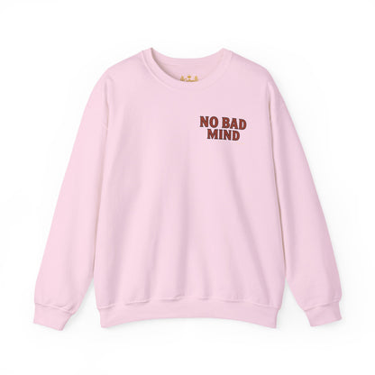 No Bad Mind - Unisex Crewneck Sweater (Letterwork Front, Full Artwork Back)