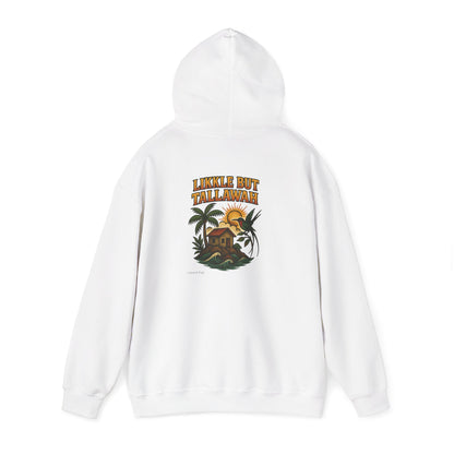 Likkle but Tallawah - Unisex Hoodie (Letterwork front, Artwork Back)