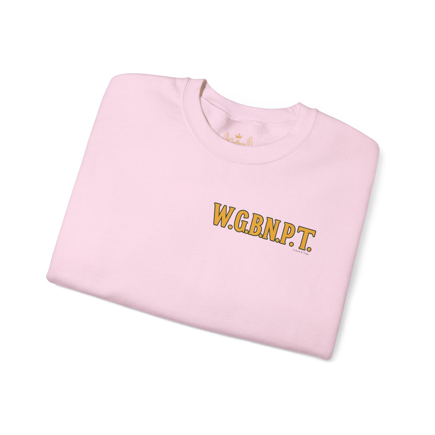 W.G.B.N.P.T. - Unisex Crewneck Sweater (Letterwork Front, Full Artwork Back)