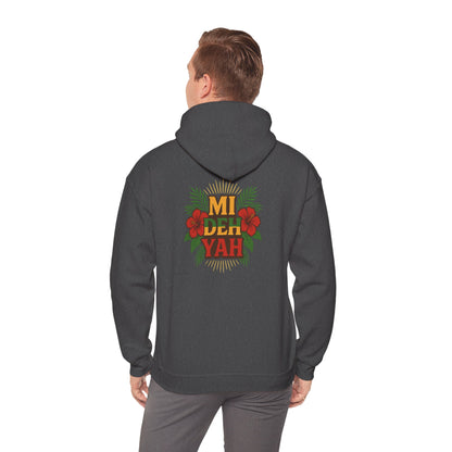 Mi Deh Yah - Unisex Hoodie (Letterwork front, Artwork Back)