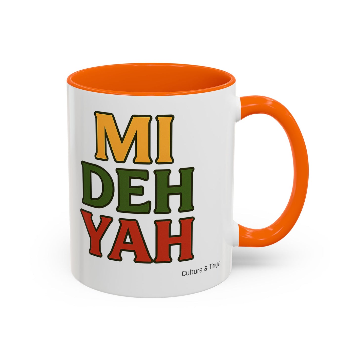 Mi Deh Yah Ceramic Mugs  – Letterwork Edition