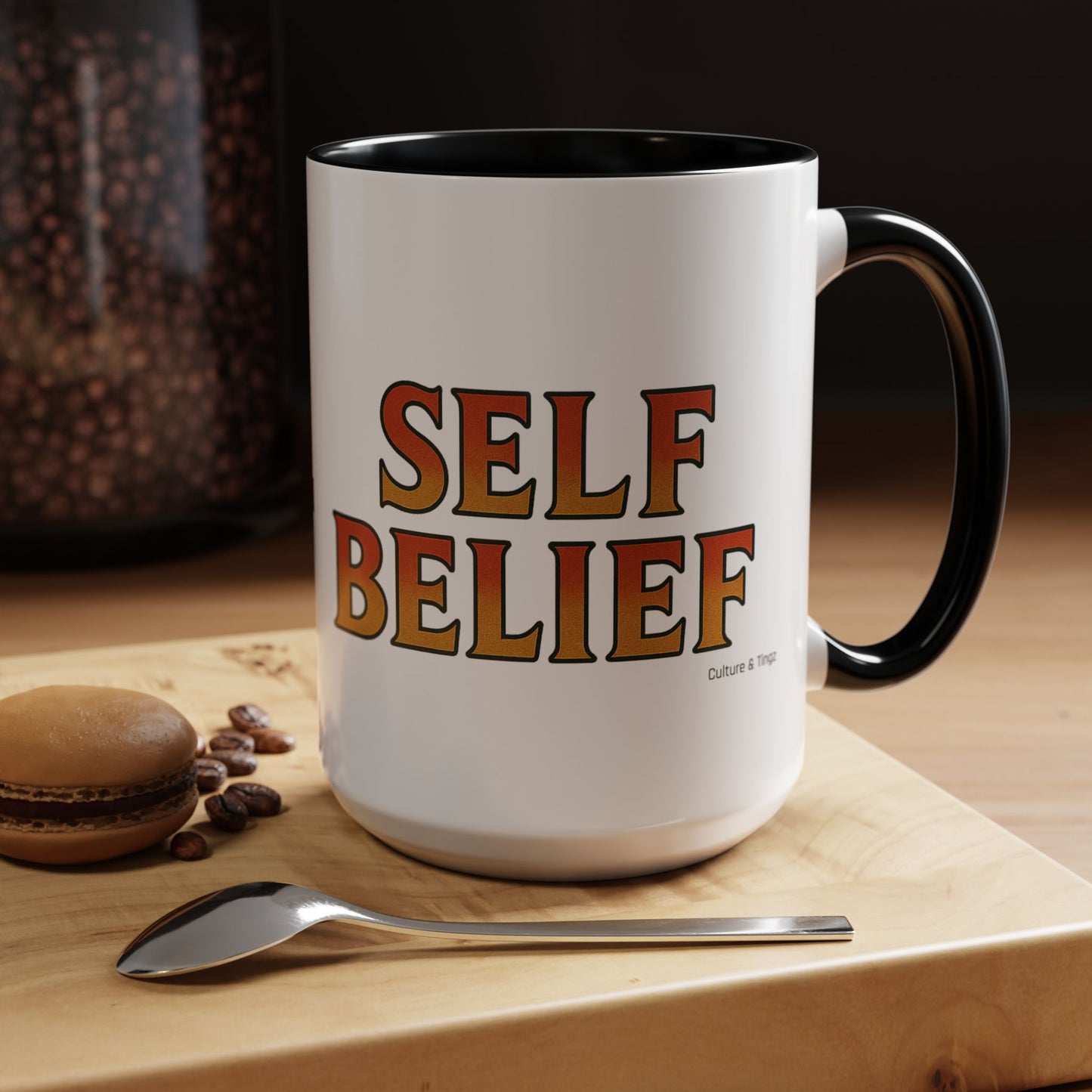 Self Belief Ceramic Mug  – Letterwork Edition