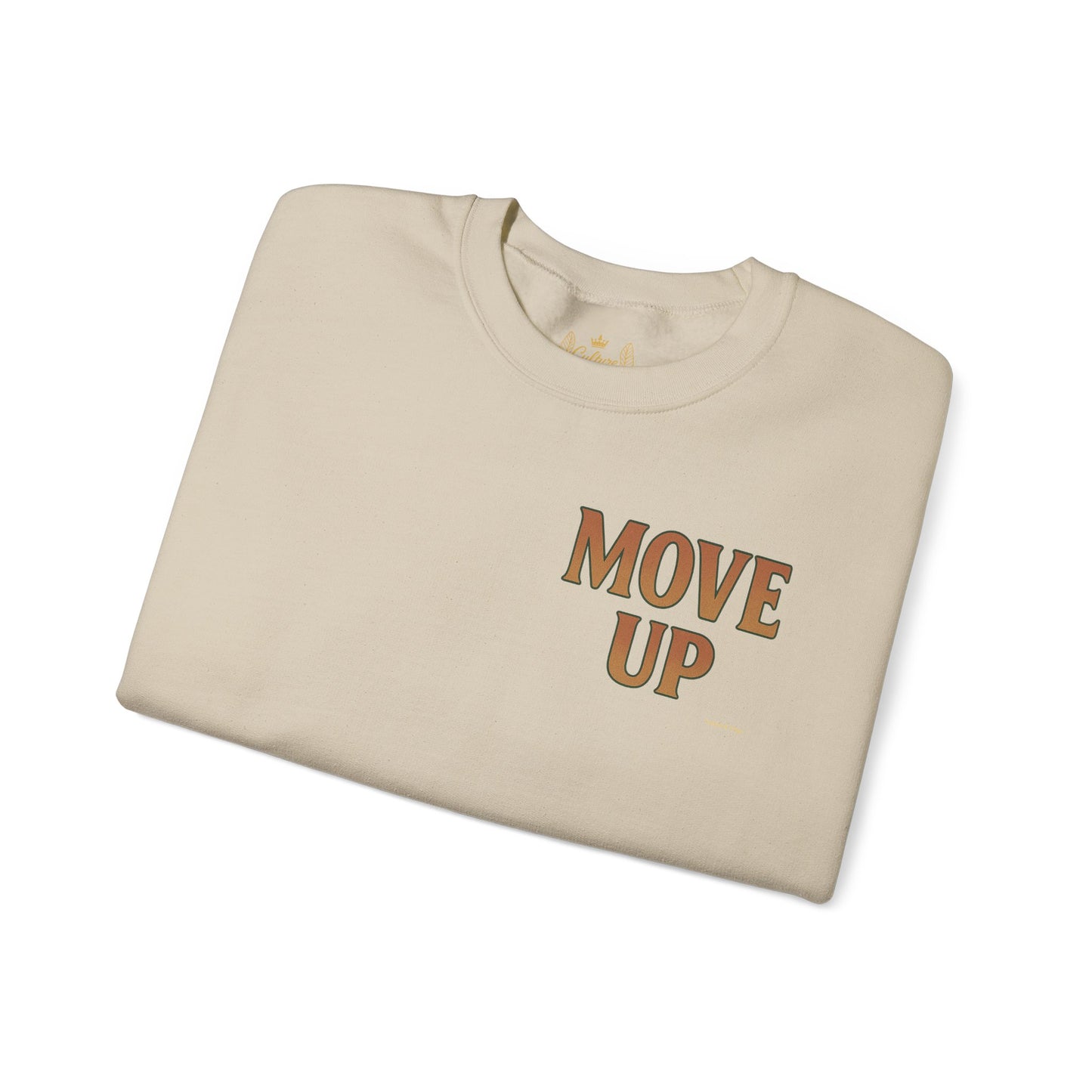 Move Up - Unisex Crewneck Sweater (Letterwork Front, Full Artwork Back)
