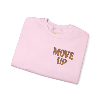 Move Up - Unisex Crewneck Sweater (Letterwork Front, Full Artwork Back)