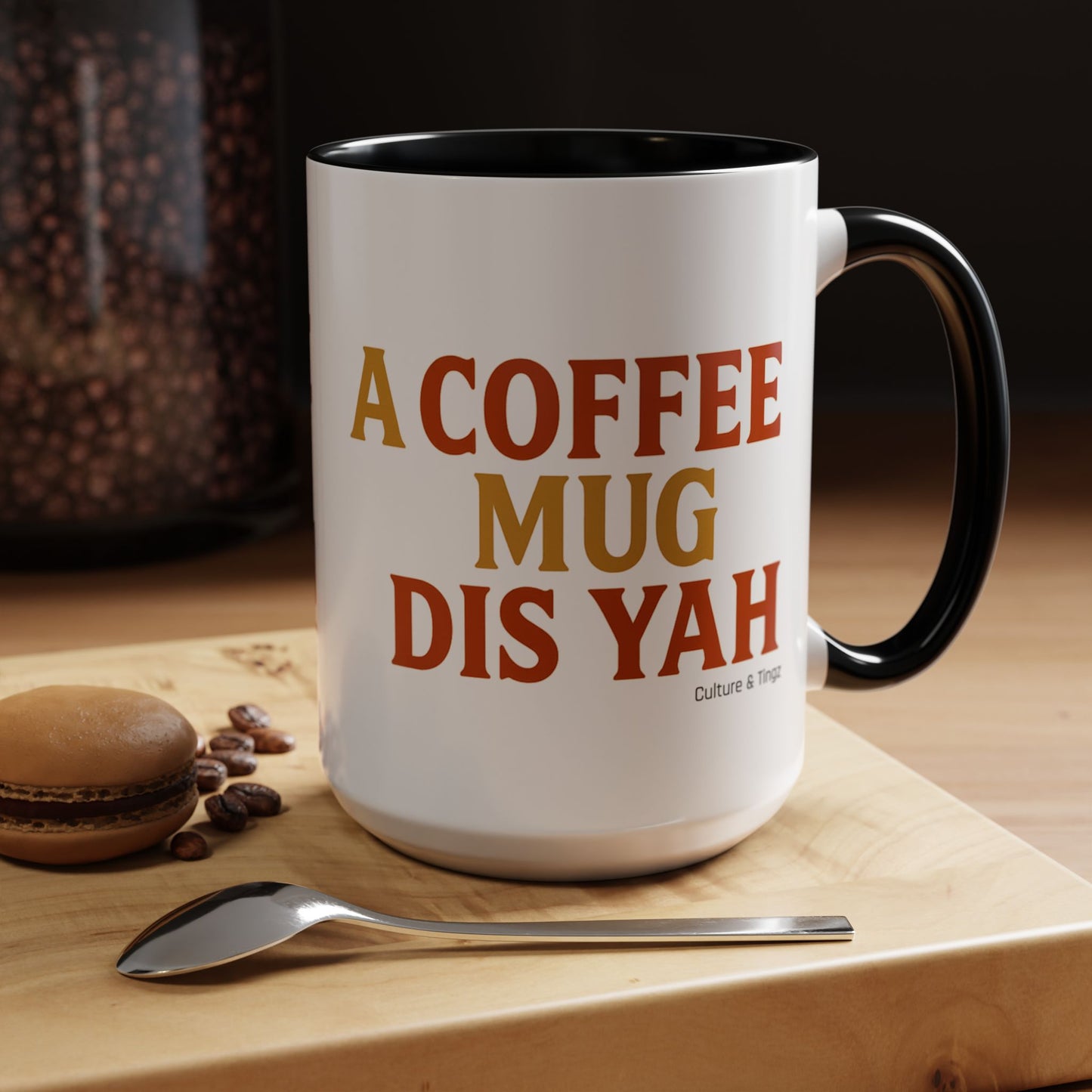 "A Coffee Mug Dis Yah" – Letterwork Edition