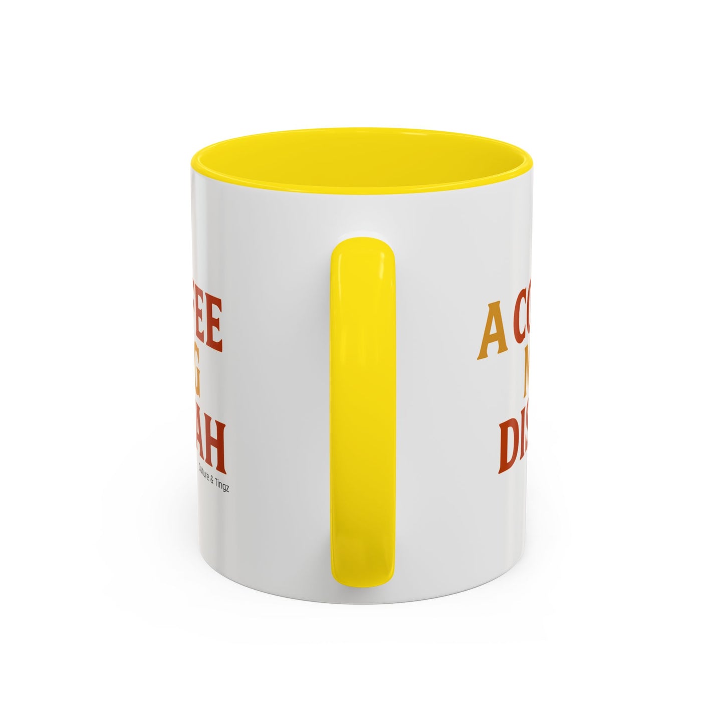 "A Coffee Mug Dis Yah" – Letterwork Edition