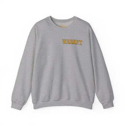 W.G.B.N.P.T. - Unisex Crewneck Sweater (Letterwork Front, Full Artwork Back)