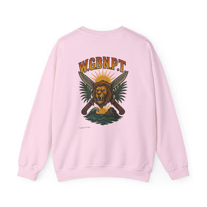 W.G.B.N.P.T. - Unisex Crewneck Sweater (Letterwork Front, Full Artwork Back)