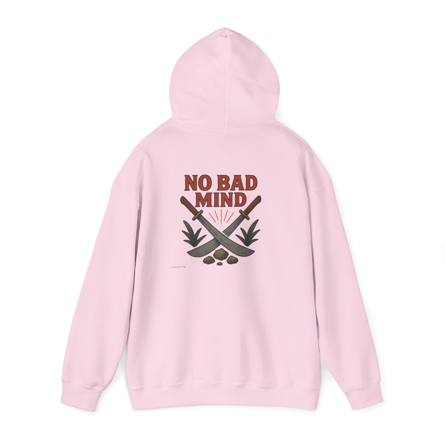 No Bad Mind - Unisex Hoodie (Letterwork front, Artwork Back)
