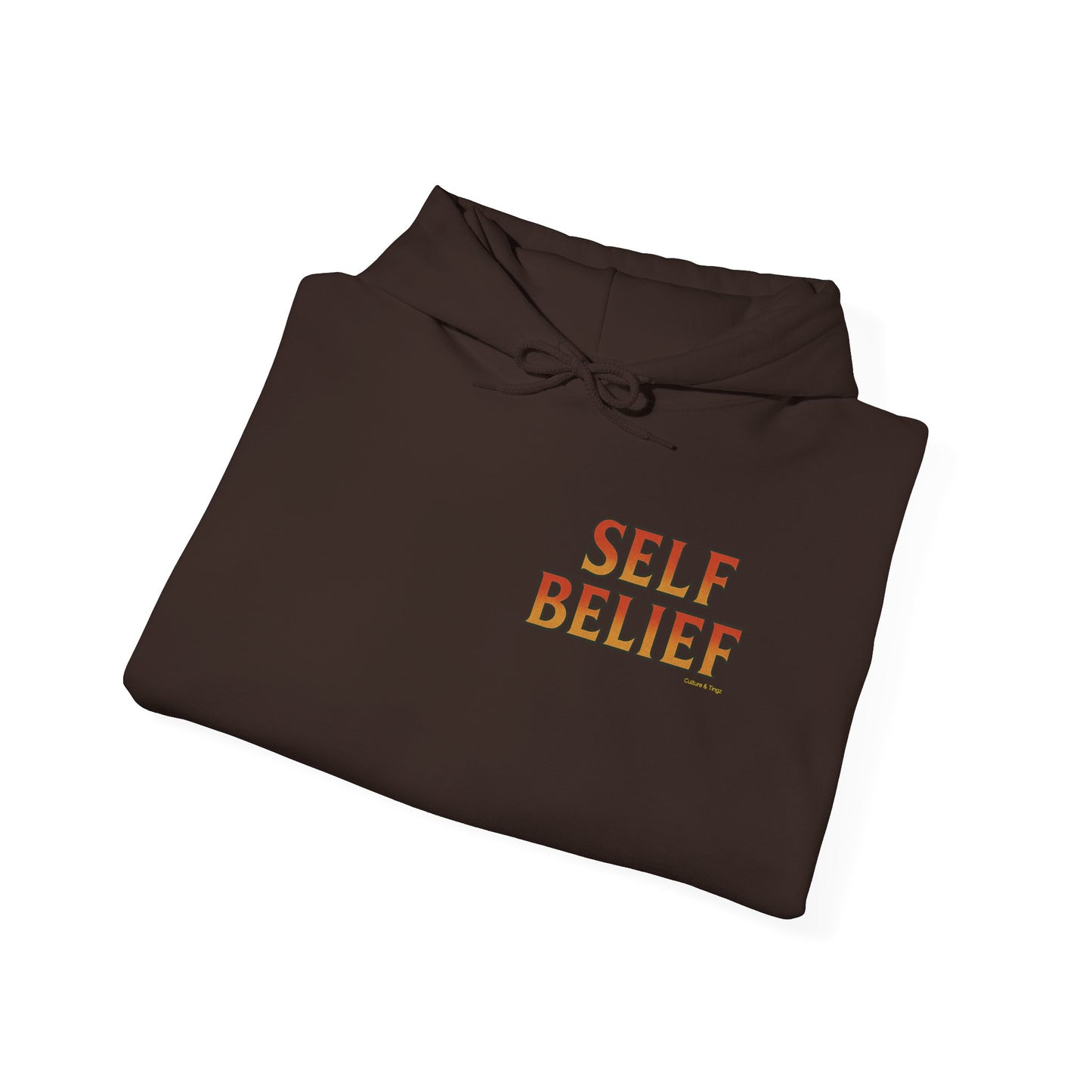 Self Belief - Unisex Hoodie (Lettering Front, Artwork Back)