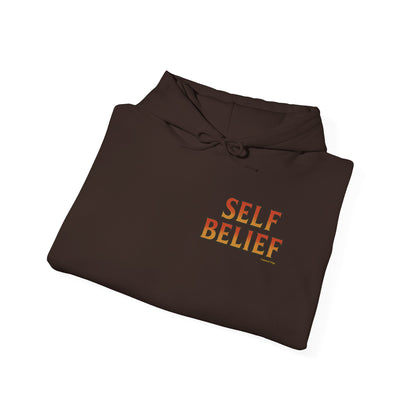 Self Belief - Unisex Hoodie (Lettering Front, Artwork Back)