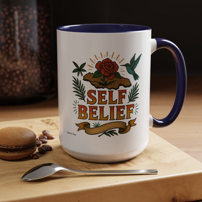 Self Belief - Accent Coffee Mug