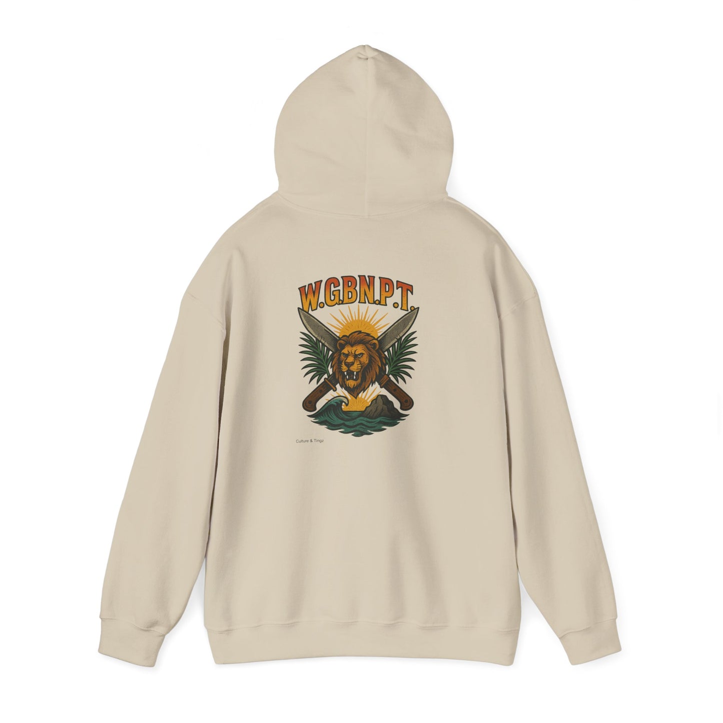 W.G.B.N.P.T. - Unisex Hoodie (Letterwork front, Artwork Back)