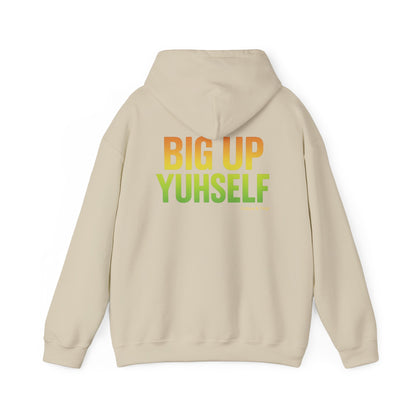 Unisex Hooded Sweatshirt: Big Up Yuhself - Casual, Cozy, Giftable, Everyday Wear, Perfect for Celebrations, Festivals, and Relaxed Days