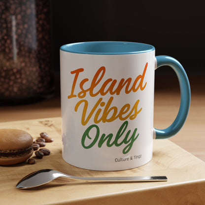 Island Vibes Only Ceramic Mugs  – Letterwork Edition