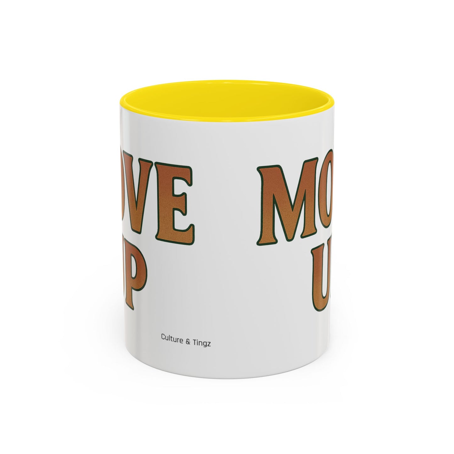 Move Up Ceramic Mugs  – Letterwork Edition