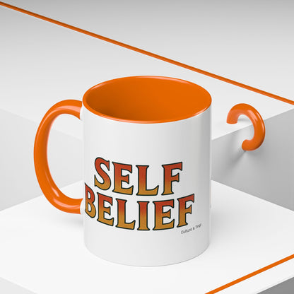 Self Belief Ceramic Mugs  – Letterwork Edition