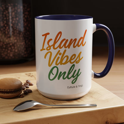 Island Vibes Only Ceramic Mugs  – Letterwork Edition
