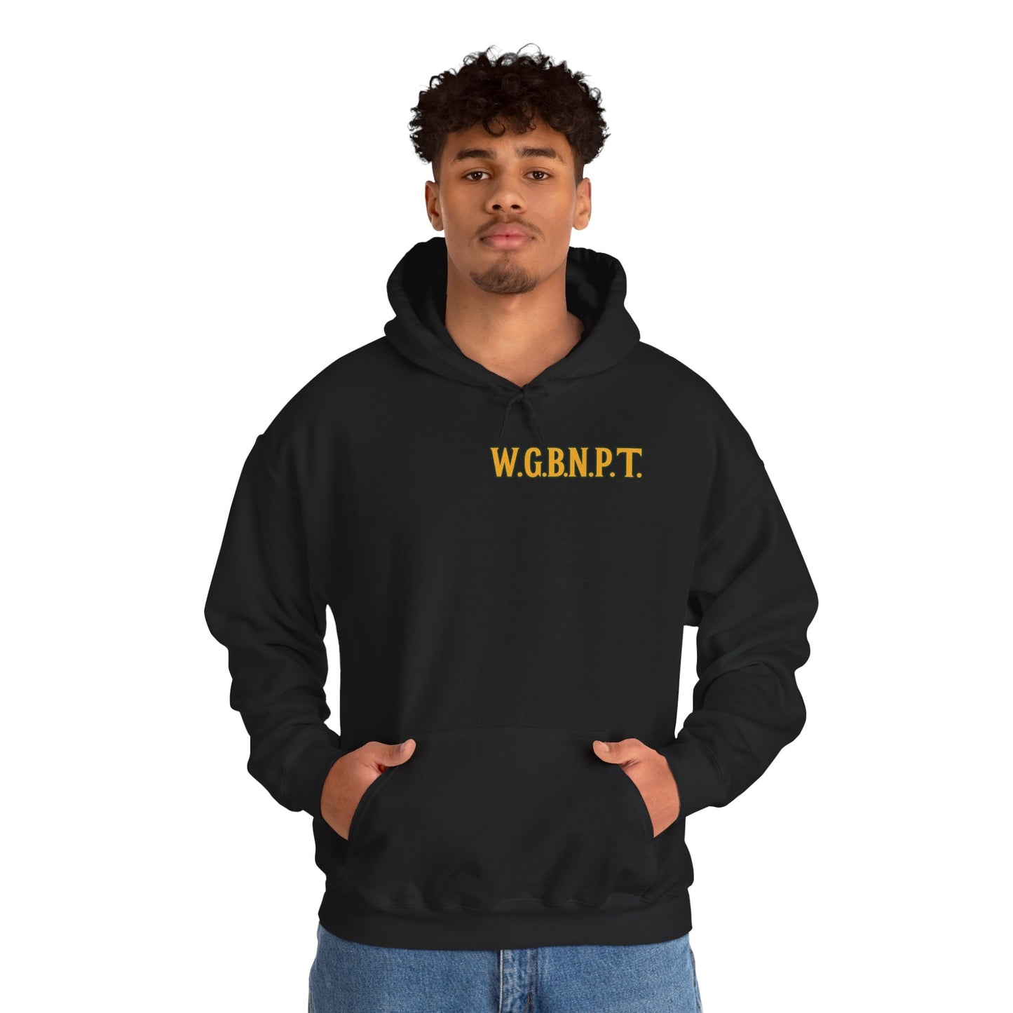W.G.B.N.P.T. - Unisex Hoodie (Letterwork front, Artwork Back)
