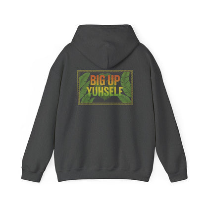 Big Up Yuhself - Unisex Hoodie (Letterwork front, Artwork Back)