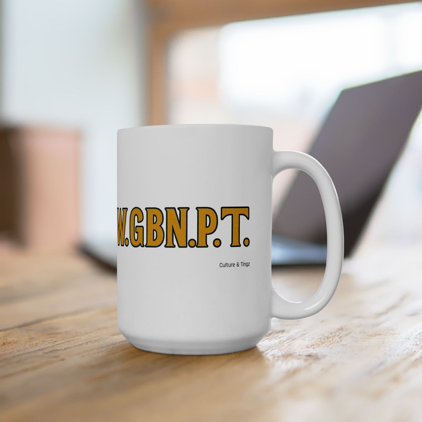 W.G.B.N.P.T Ceramic Mugs- Letterwork Collection