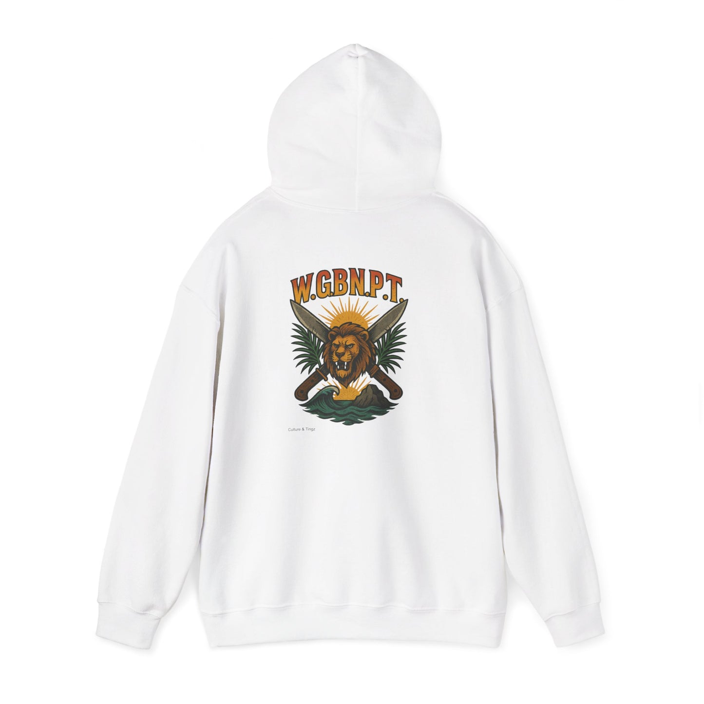 W.G.B.N.P.T. - Unisex Hoodie (Letterwork front, Artwork Back)