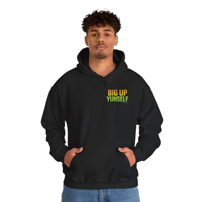Unisex Hooded Sweatshirt: Big Up Yuhself - Casual, Cozy, Giftable, Everyday Wear, Perfect for Celebrations, Festivals, and Relaxed Days