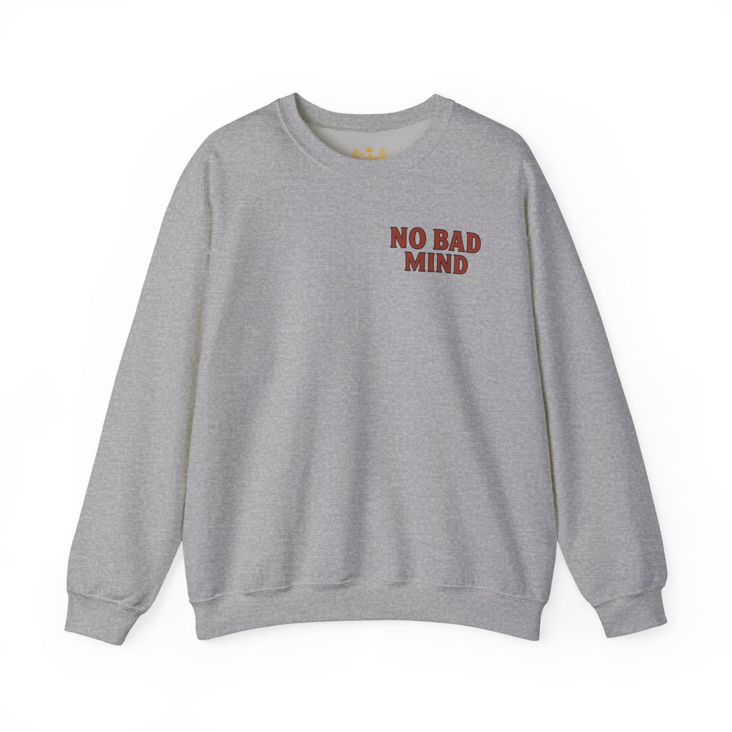 No Bad Mind - Unisex Crewneck Sweater (Letterwork Front, Full Artwork Back)