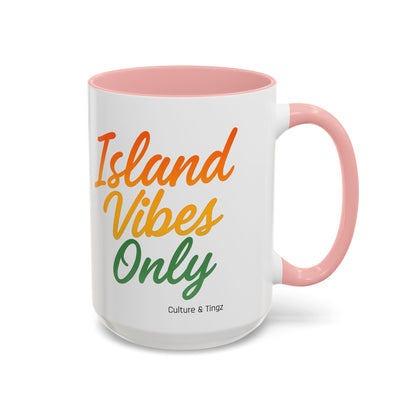 Island Vibes Only Ceramic Mugs  – Letterwork Edition