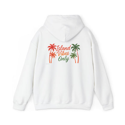 Island Vibes Only - Unisex Hoodie (Letterwork front, Artwork Back)
