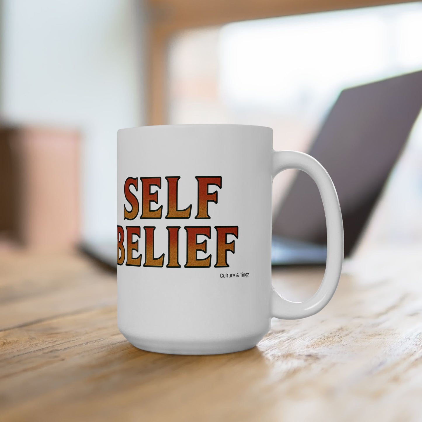 Self Belief Ceramic Mugs - Letterwork Collection