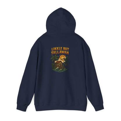 Likkle but Tallawah - Unisex Hoodie (Letterwork front, Artwork Back)