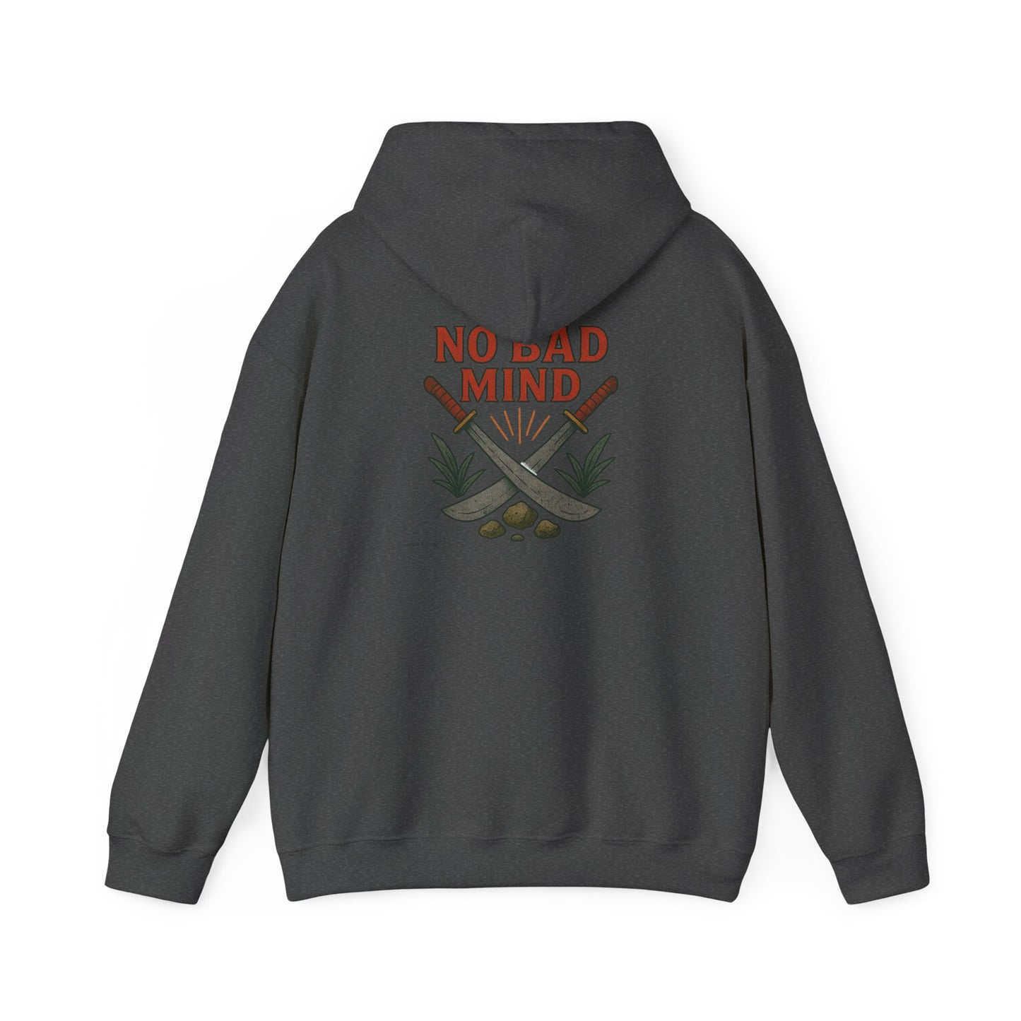 No Bad Mind - Unisex Hoodie (Letterwork front, Artwork Back)