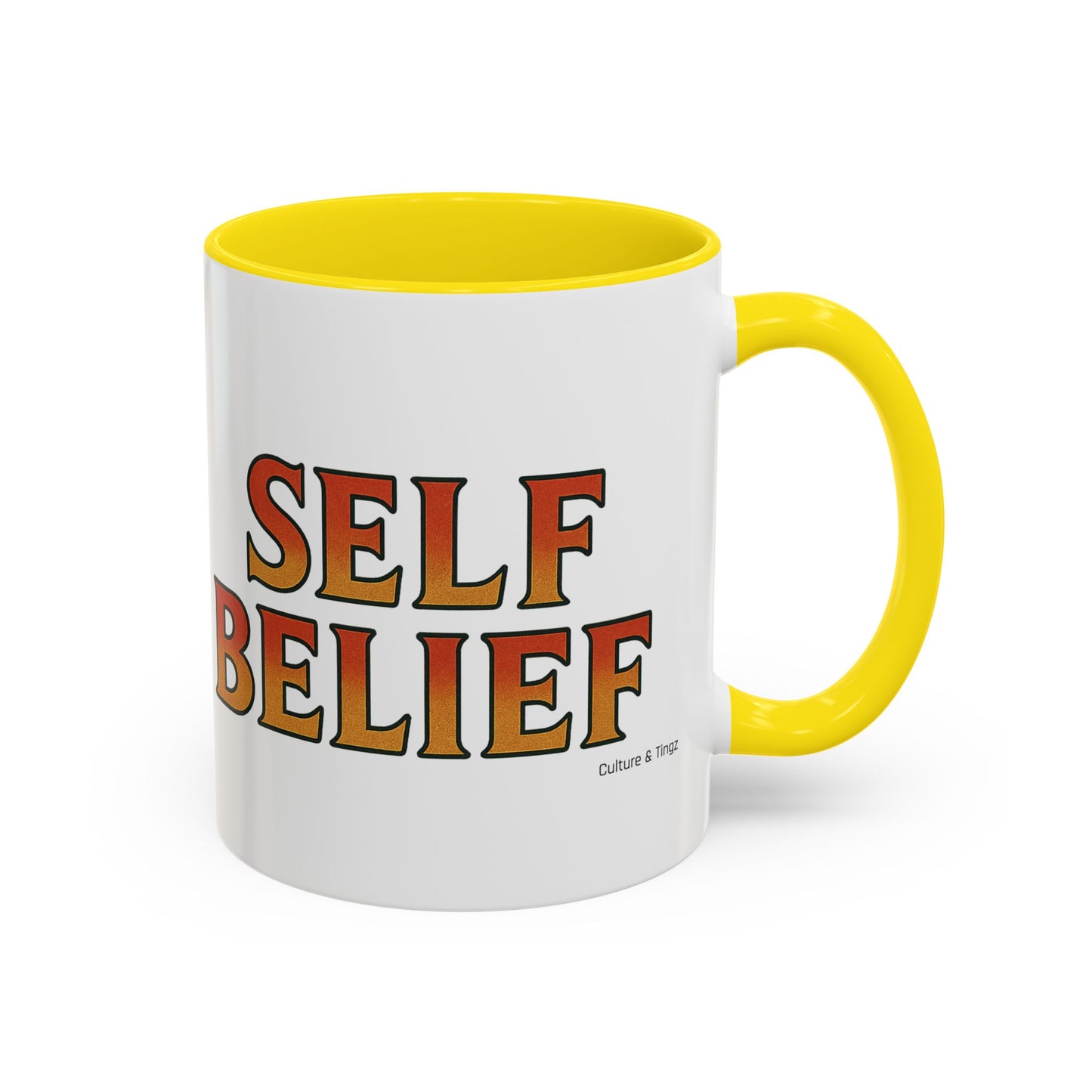 Self Belief Ceramic Mugs  – Letterwork Edition