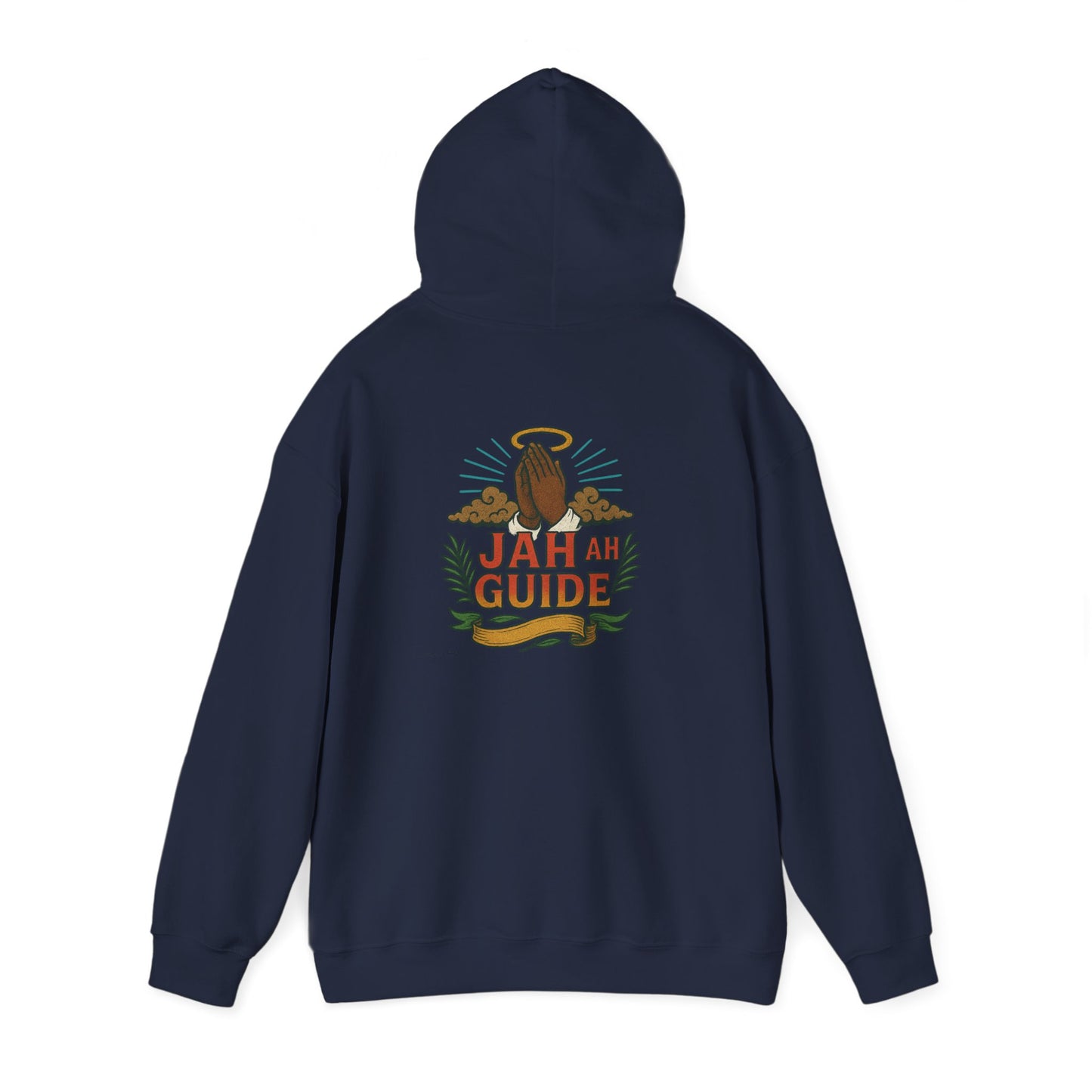 Jah Ah Guide - Unisex Hoodie (Letterwork front, Artwork Back)
