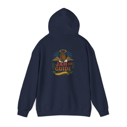 Jah Ah Guide - Unisex Hoodie (Letterwork front, Artwork Back)