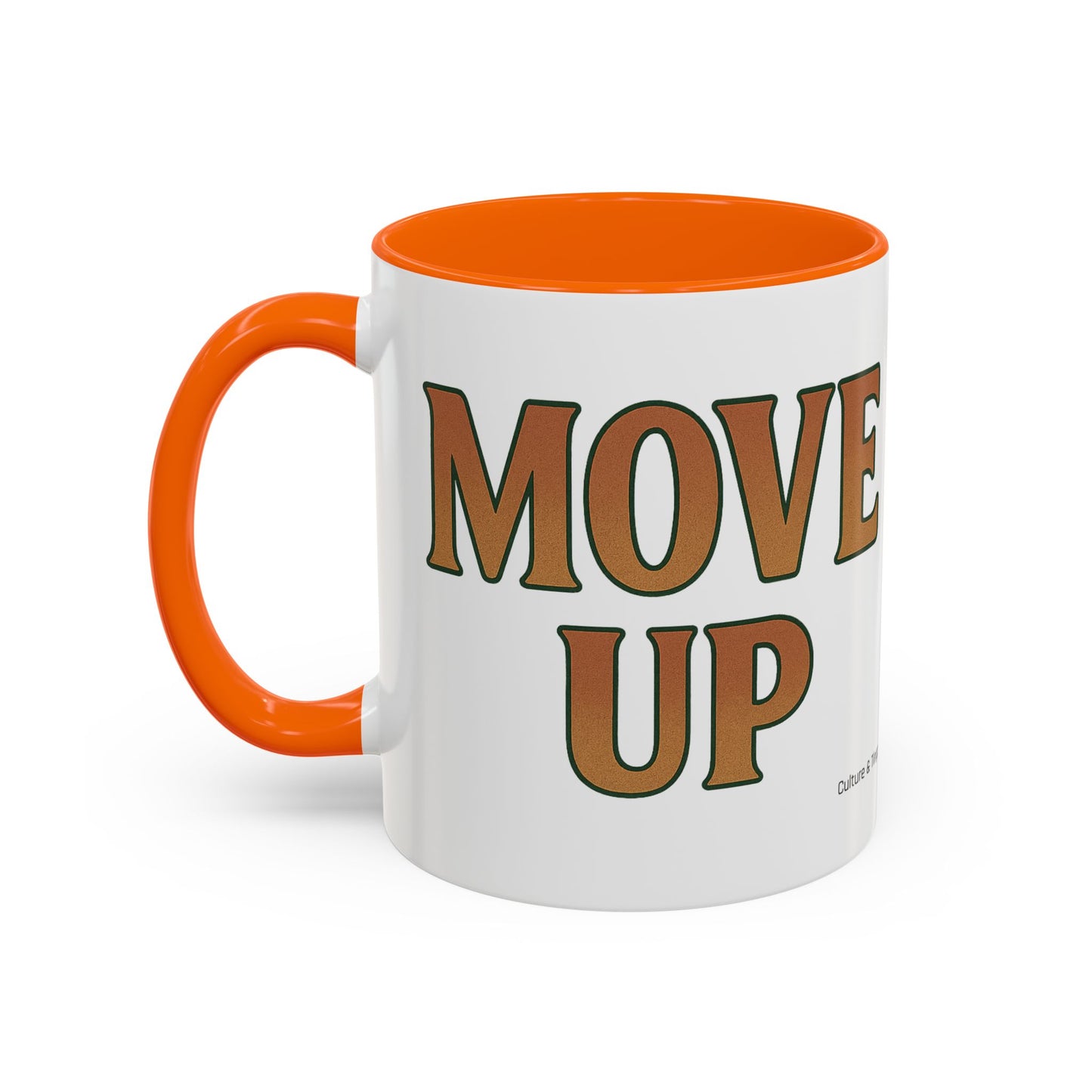 Move Up Ceramic Mugs  – Letterwork Edition