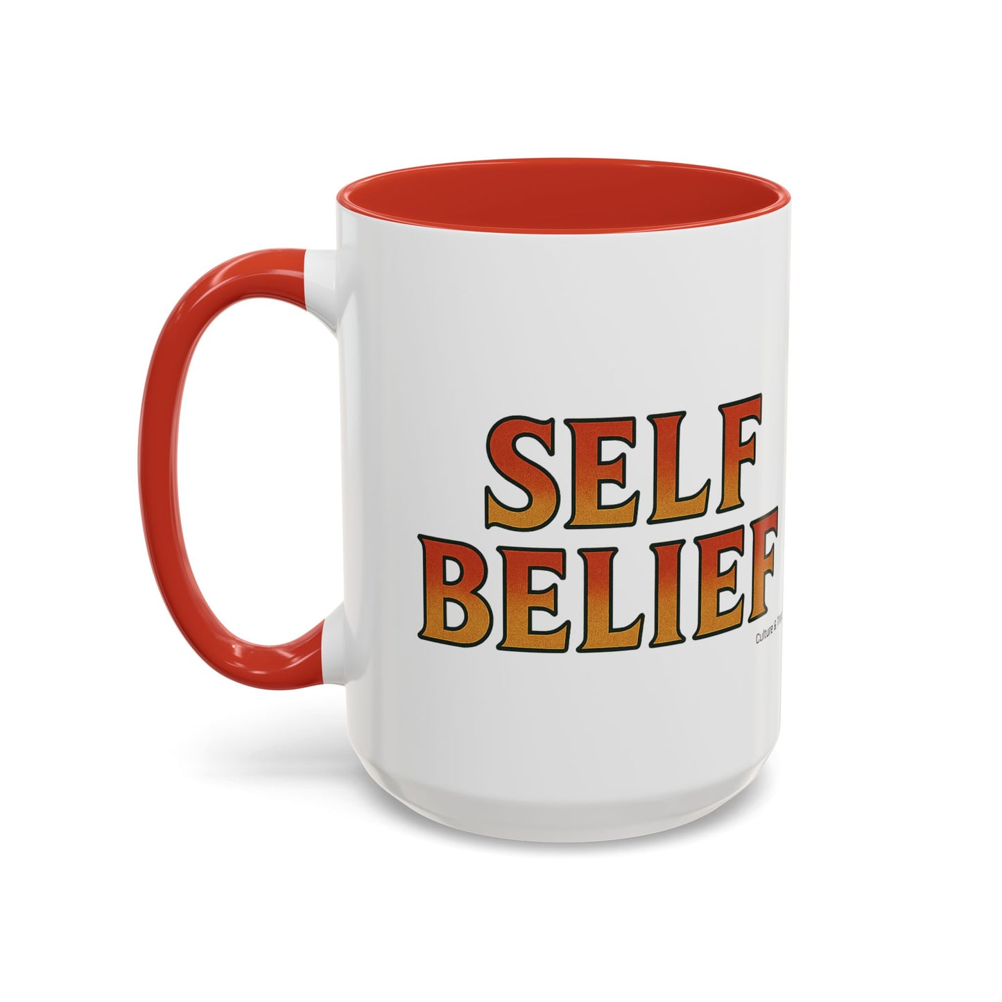 Self Belief Ceramic Mugs  – Letterwork Edition