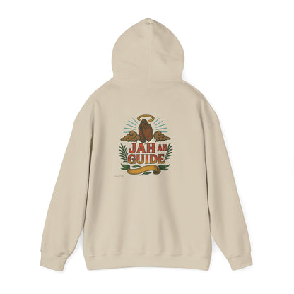 Jah Ah Guide - Unisex Hoodie (Letterwork front, Artwork Back)