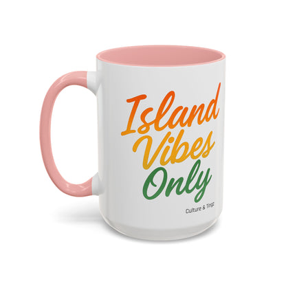 Island Vibes Only Ceramic Mugs  – Letterwork Edition