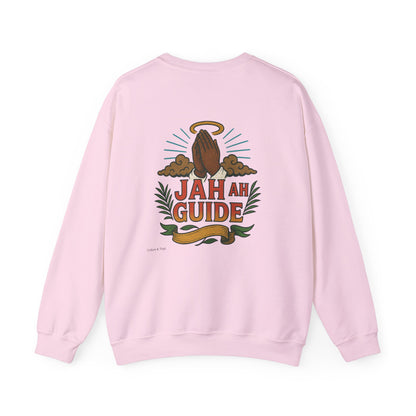 Jah Ah Guide - Unisex Crewneck Sweater (Letterwork Front, Full Artwork Back)