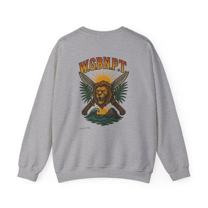 W.G.B.N.P.T. - Unisex Crewneck Sweater (Letterwork Front, Full Artwork Back)