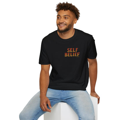 Self Belief  -  Unisex Short Sleeve Tee (Lettering Front, Full Artwork Back)