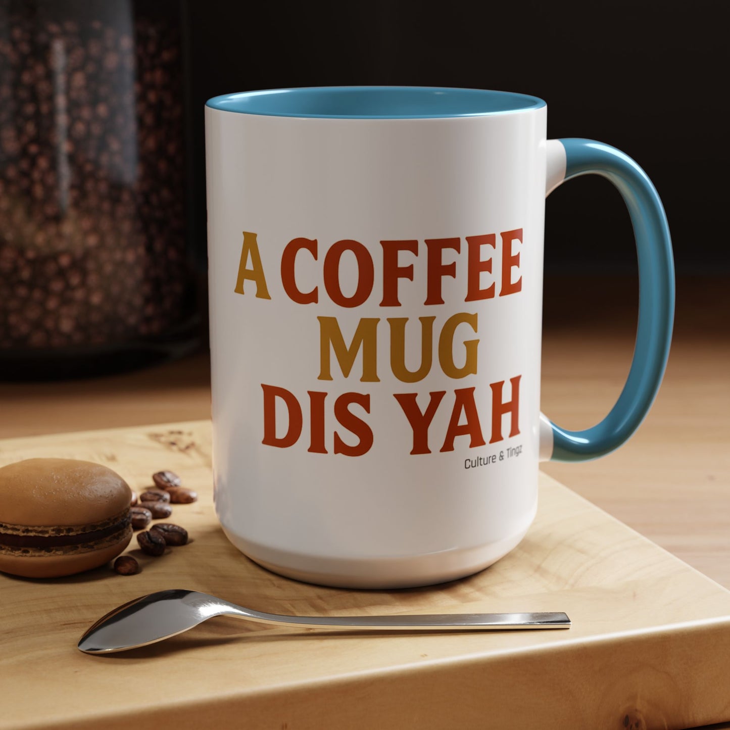 "A Coffee Mug Dis Yah" – Letterwork Edition