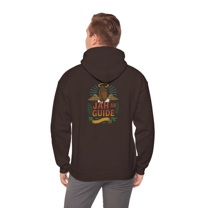Jah Ah Guide - Unisex Hoodie (Letterwork front, Artwork Back)