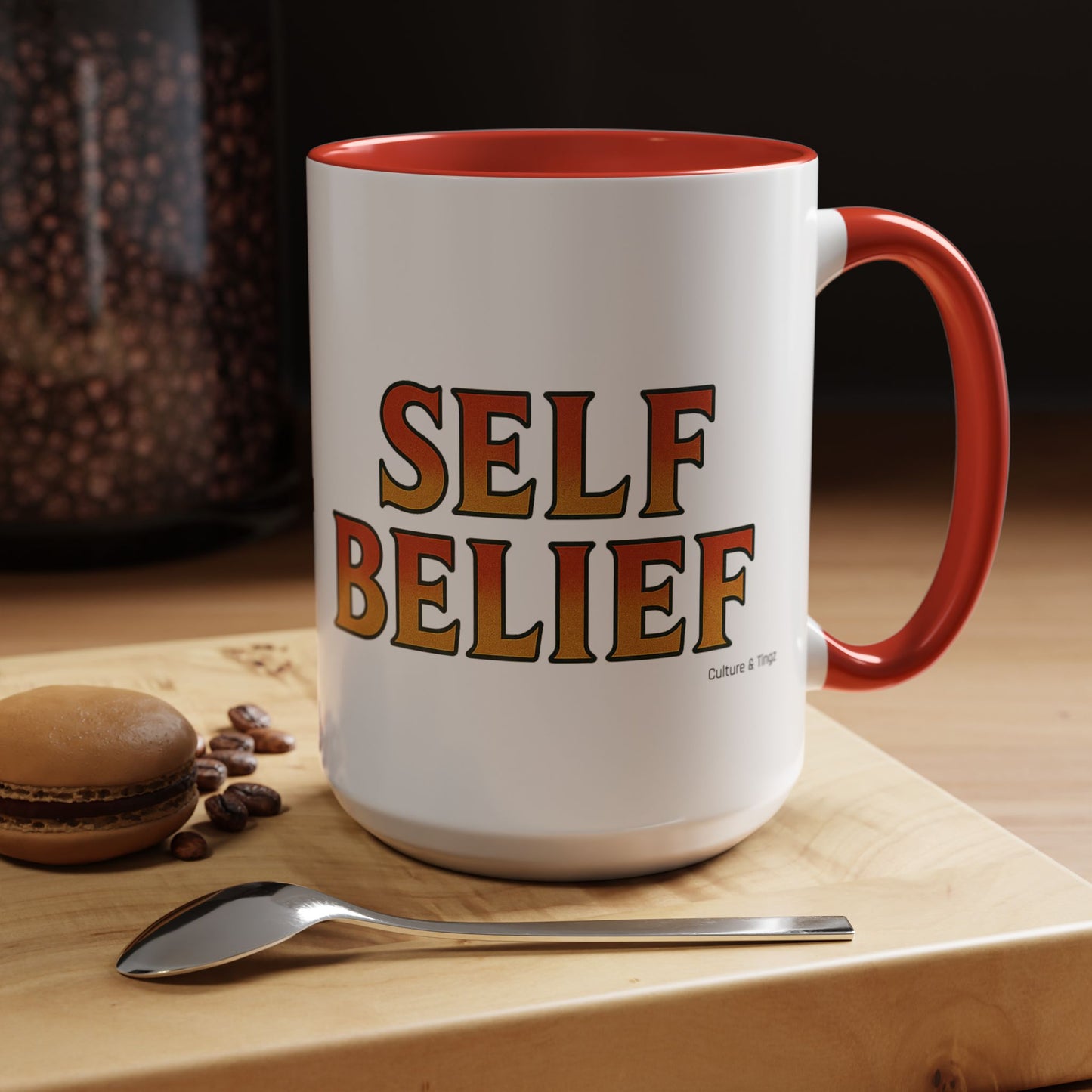 Self Belief Ceramic Mug  – Letterwork Edition