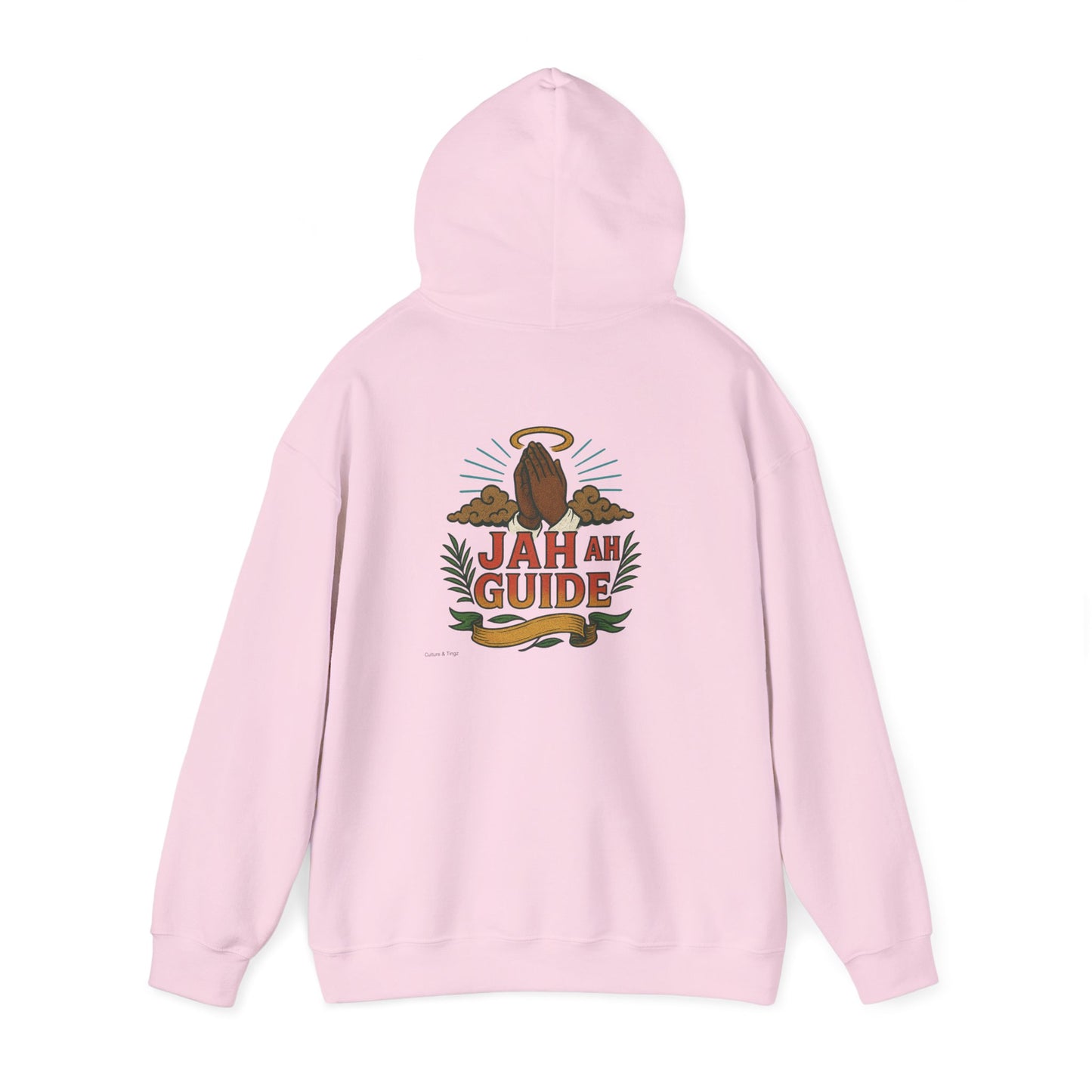 Jah Ah Guide - Unisex Hoodie (Letterwork front, Artwork Back)