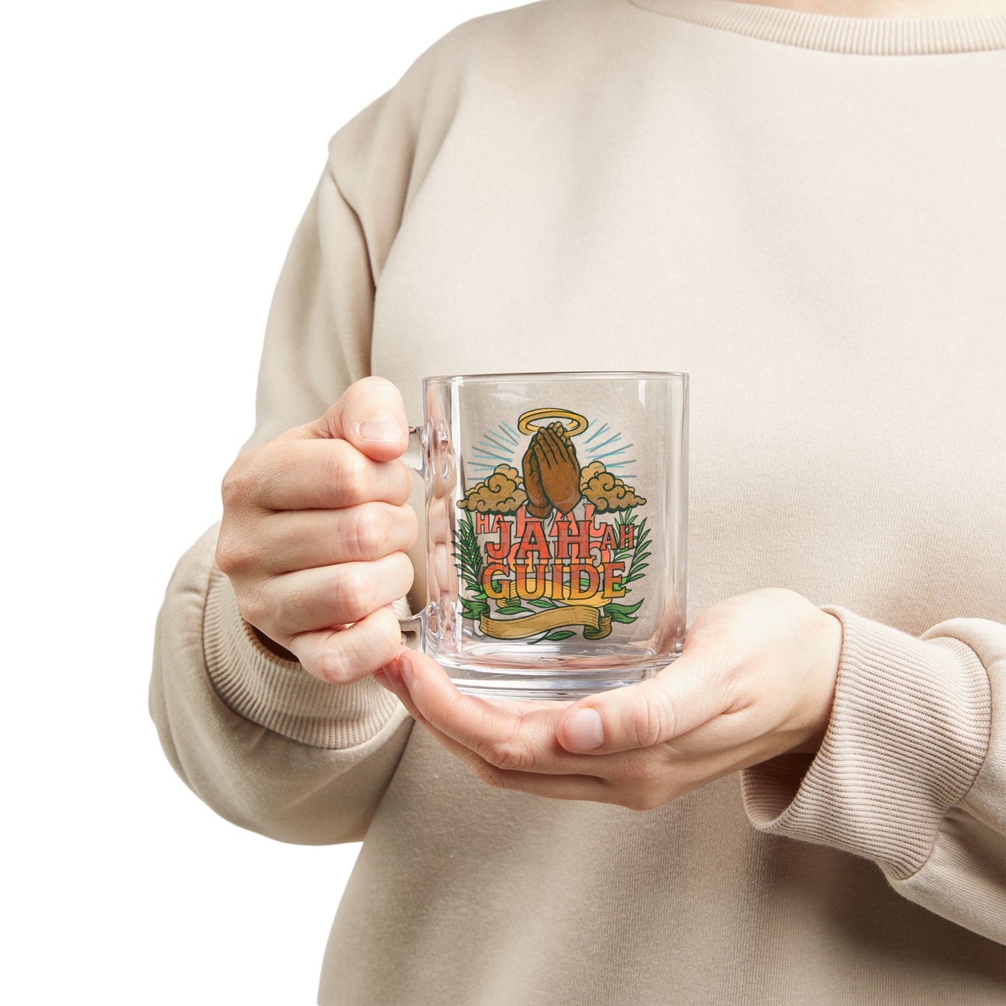Jah Ah Guide Glass Mug
